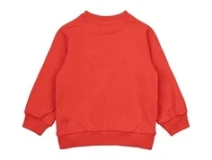 Rød sweatshirt med bonjour print fraTHE NEW Siblings Nevada poppy red TNST6087 bagfra